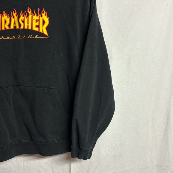 Thrasher Magazine Kids Flames Pull Over Hoodie Size Large (Child) - Picture 4 of 7